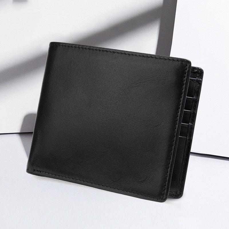 Men's black PU leather slim wallet The Store Bags 
