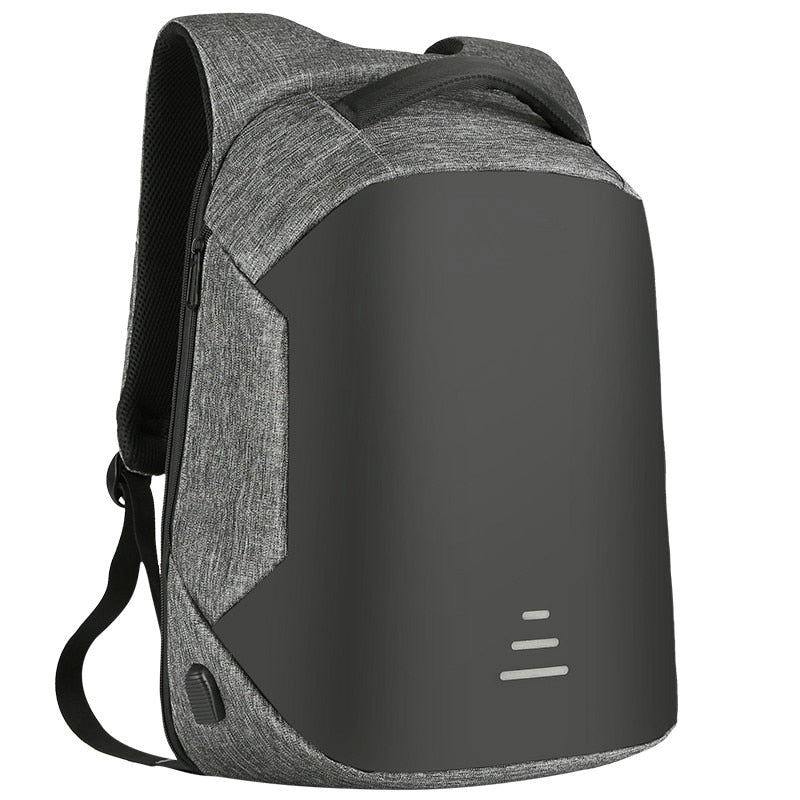Anti Theft Laptop Backpack With USB Charger Black The Store Bags Gray 