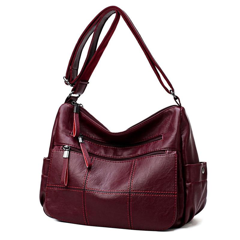 Leather Purse With Outside Pockets The Store Bags Red 