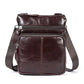 Men's Small Leather Crossbody Bag ERIN The Store Bags Wine red 