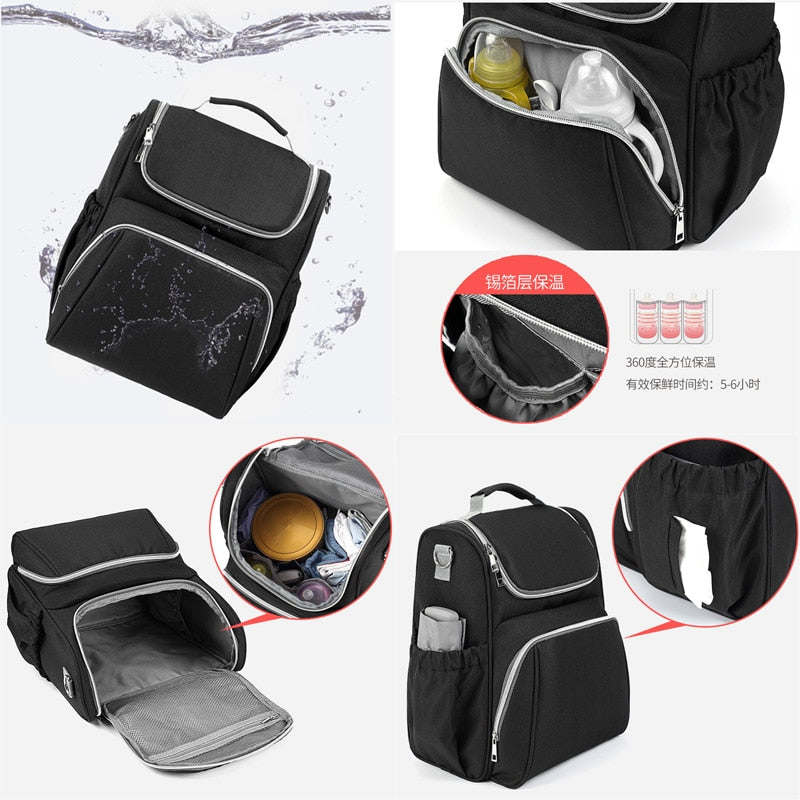 Diaper Bag Backpack With Large-Capacity Insulated Pockets The Store Bags 