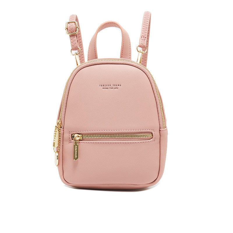 Yellow Leather Mini Backpack ERIN The Store Bags Pink 