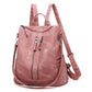 Leather Zip Top Backpack The Store Bags Pink 