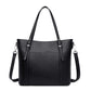 Leather Laptop Tote Bag The Store Bags black 