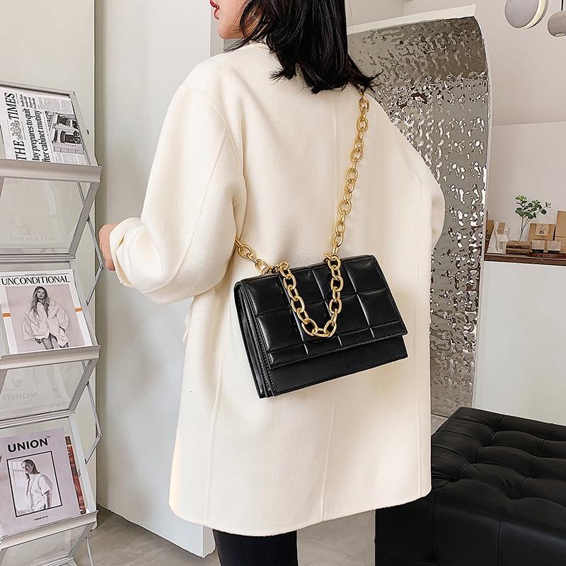 Square Shoulder Bag With Chain Strap The Store Bags 
