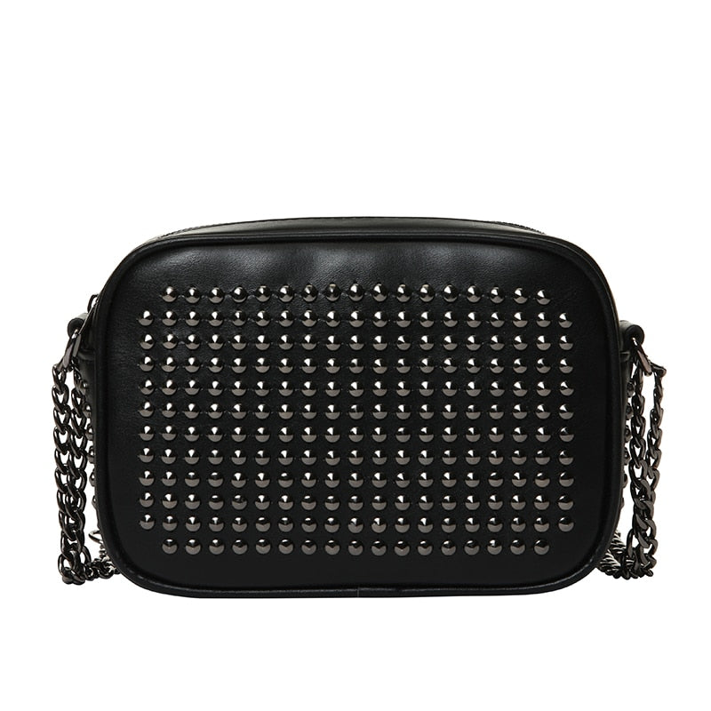 Crossbody Bag wWith Metal Chain The Store Bags Black 