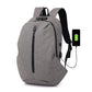 Blue Anti-theft Backpack With USB Charger The Store Bags Light Grey 