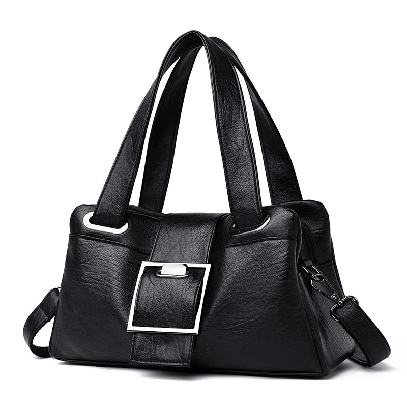 Buckle Crossbody Purse The Store Bags black 