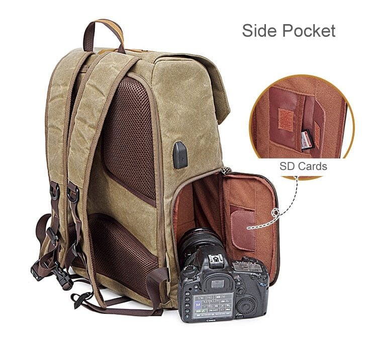 Canvas Photography Backpack The Store Bags 