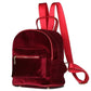 Velvet Mini Backpack The Store Bags Wine Red 