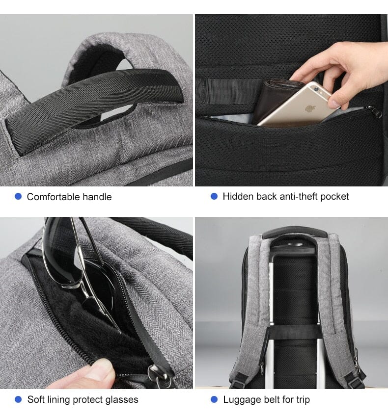 ERIN Backpack With Hidden Pocket