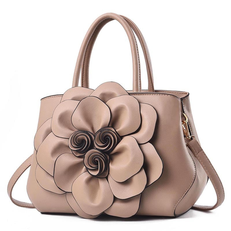 Leather Flower Purse The Store Bags Khaki 
