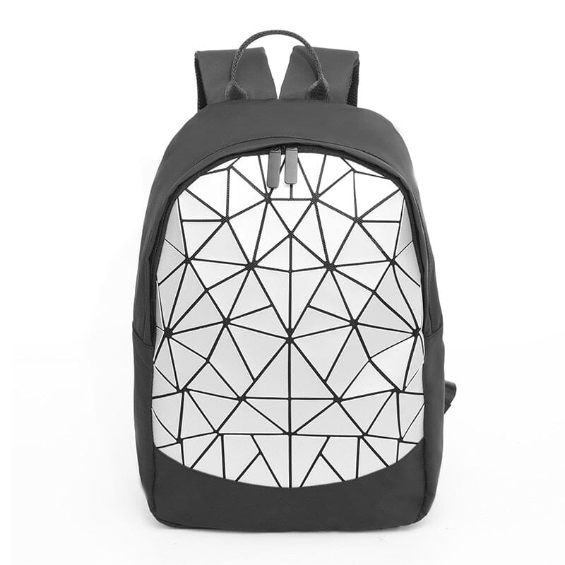 Geometric Light up Backpack The Store Bags Silver A 