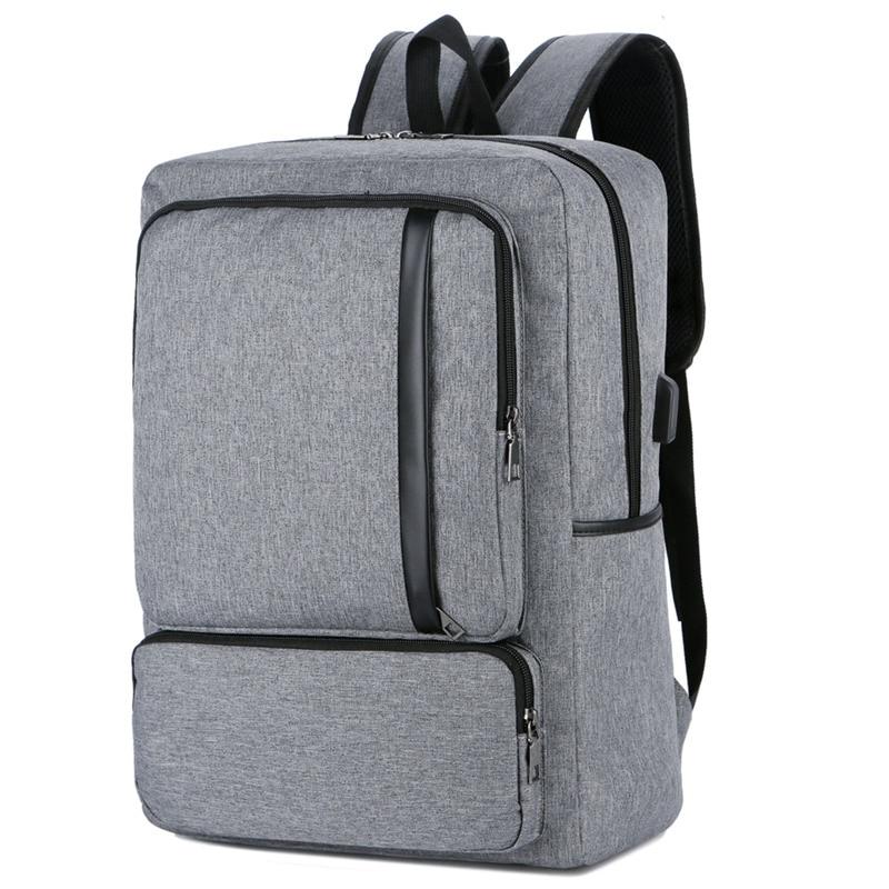 Computer Backpack with USB Charger The Store Bags Gray 