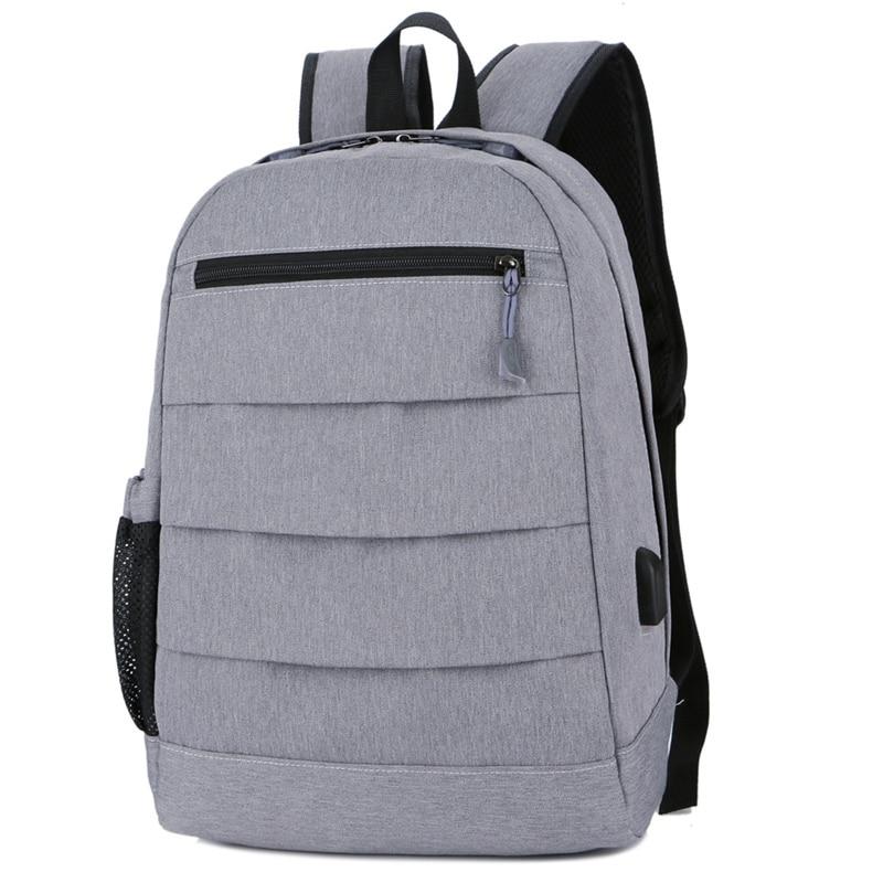 smart backpack with usb charger The Store Bags Gray 