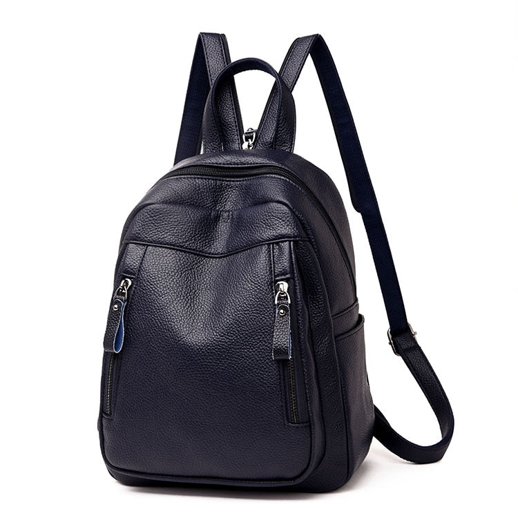 Navy Blue Leather Backpack Purse The Store Bags Navy Blue 