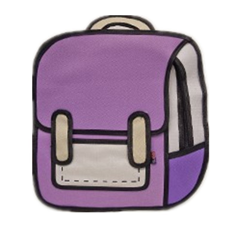 2D Drawing Backpack The Store Bags purple 