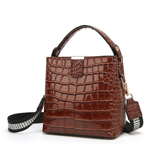 Croc Embossed Leather Bag The Store Bags Auburn 