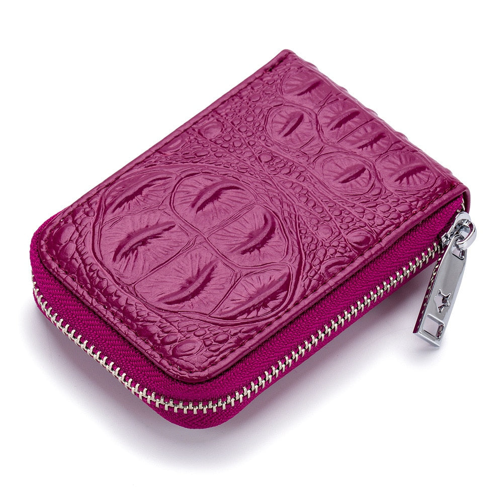 Leather Croc Embossed Wallet The Store Bags 