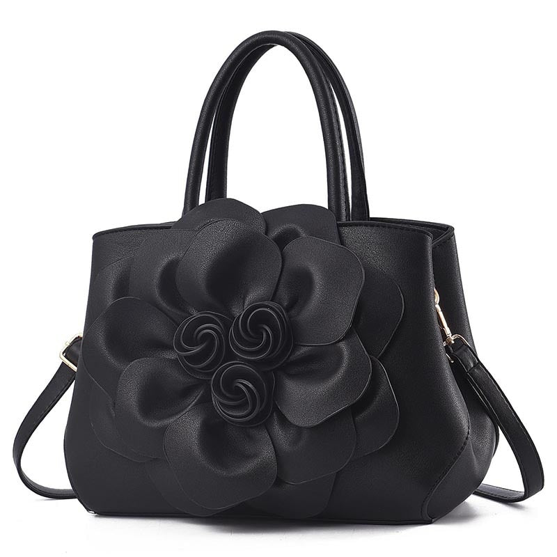 Leather Flower Purse The Store Bags Black 