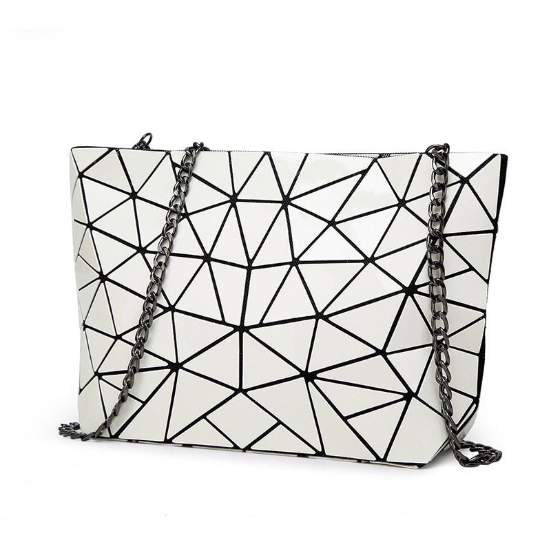 Holographic Leather Shoulder Bag The Store Bags White 