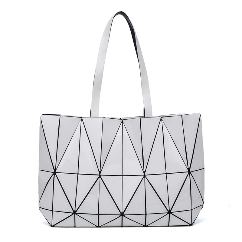 Geometric Shape Tote Bag The Store Bags White 