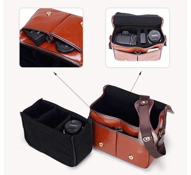 Leather Camera Messenger Bag The Store Bags 