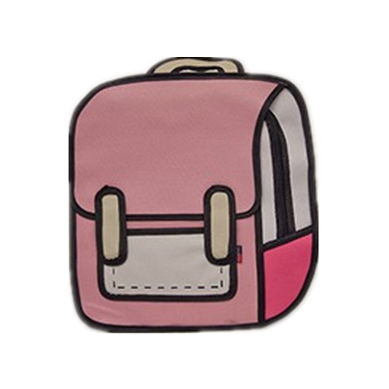 2D Drawing Backpack The Store Bags Pink 