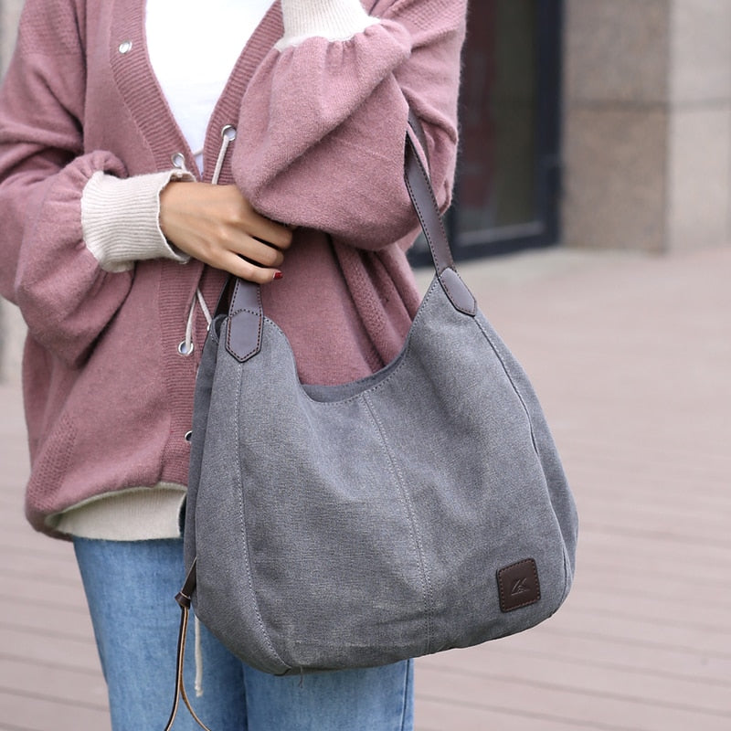 Leather Handle Canvas Tote Bag The Store Bags 