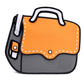 2D Cartoon Messenger Bag The Store Bags Orange 