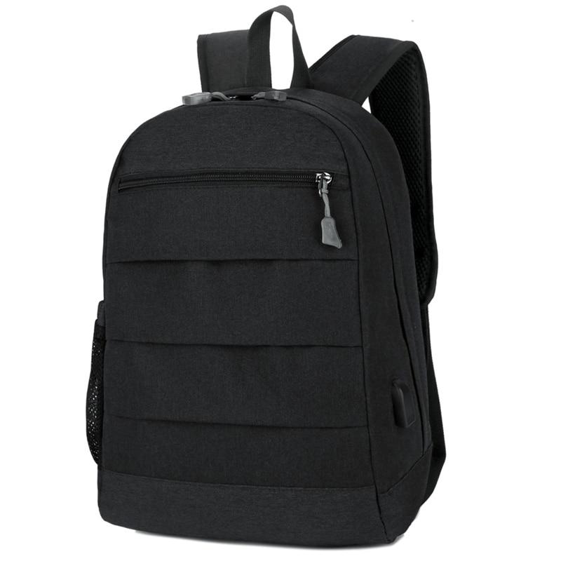 Men's smart backpack with usb charger The Store Bags Black 