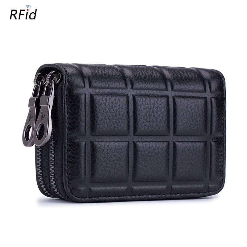 Double Zip Wallet In Pebble Leather The Store Bags Black 