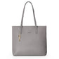 Faux Leather Tote Bag With Zipper The Store Bags Gray 