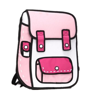 2d Cartoon Backpack The Store Bags Small Size Pink 