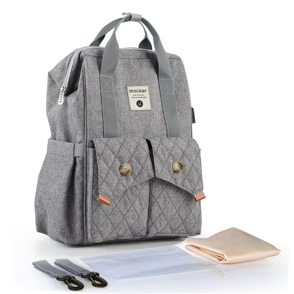 INSULAR Baby Travel Backpack The Store Bags Grey 