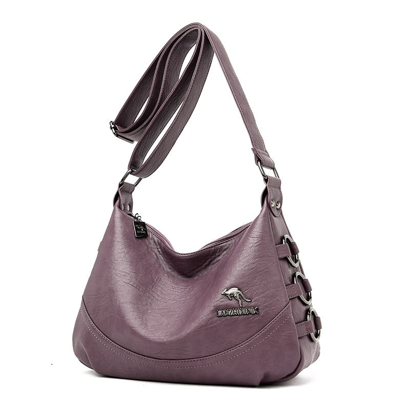Lady Hobo PU Leather Handbag The Store Bags purple 