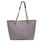 Leather Tote Bag With Gold Chain Strap The Store Bags Gray 
