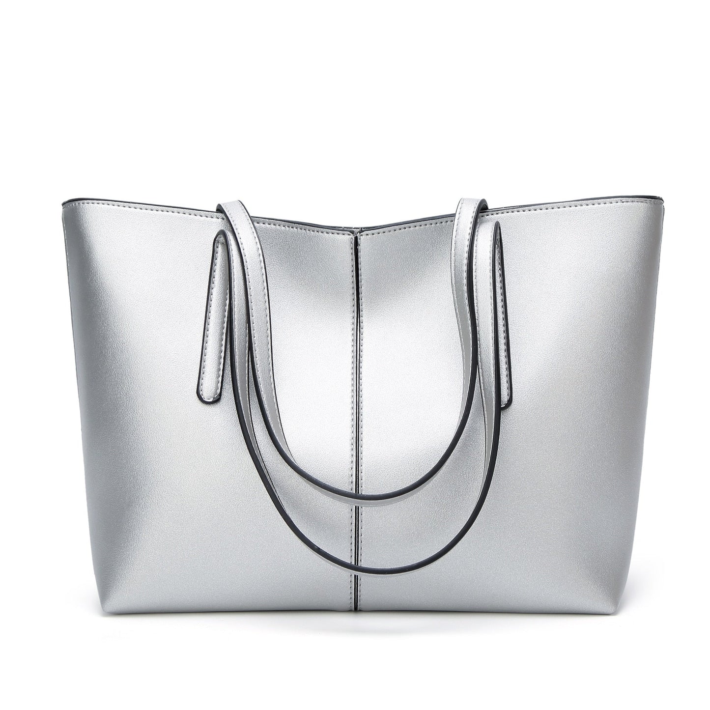Rectangle Tote Bag The Store Bags Silver 