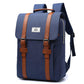 Men's leather canvas waterproof backpack The Store Bags Blue 