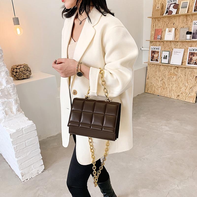 Square Shoulder Bag With Chain Strap The Store Bags 