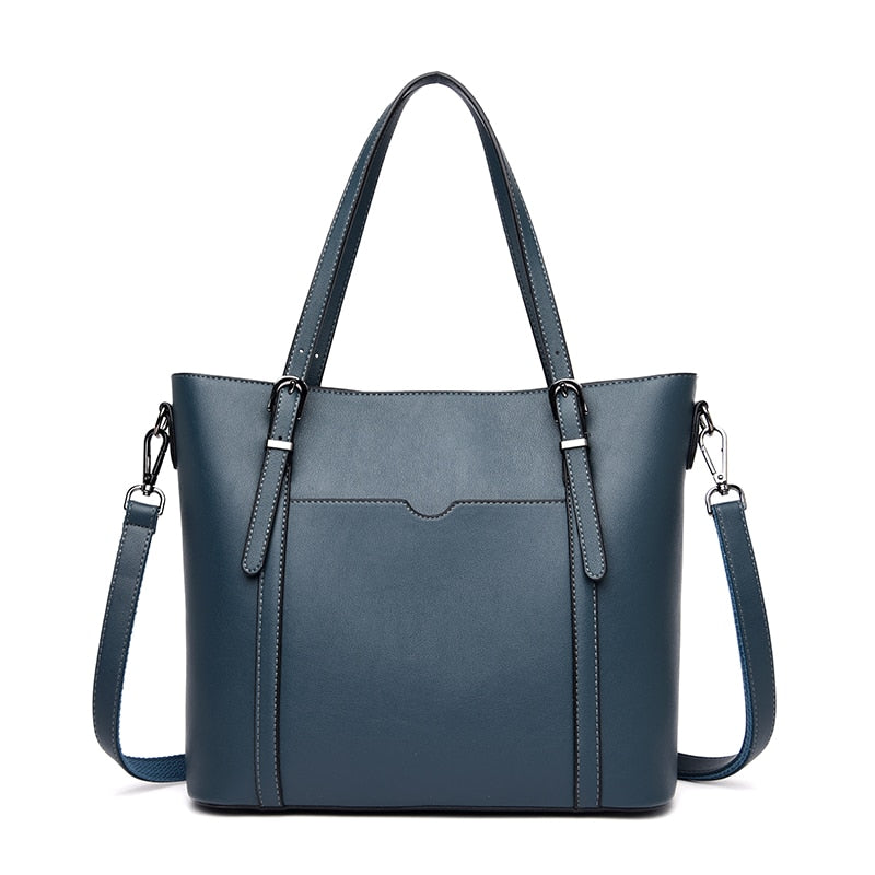 Leather Laptop Tote Bag The Store Bags blue 