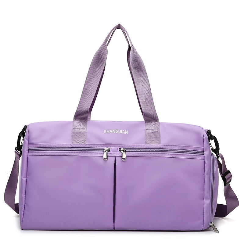 Gym Duffel Bag With Shoe Compartment The Store Bags Purple 