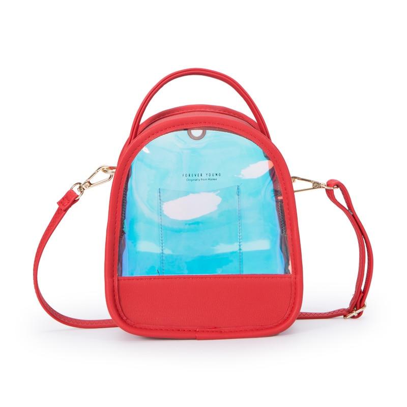 Clear Front Mini Backpack The Store Bags Red 