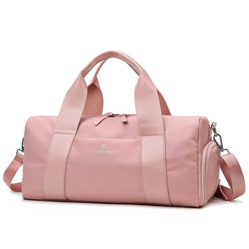 Large Gym Duffle Bag With Shoe Compartment The Store Bags pink 