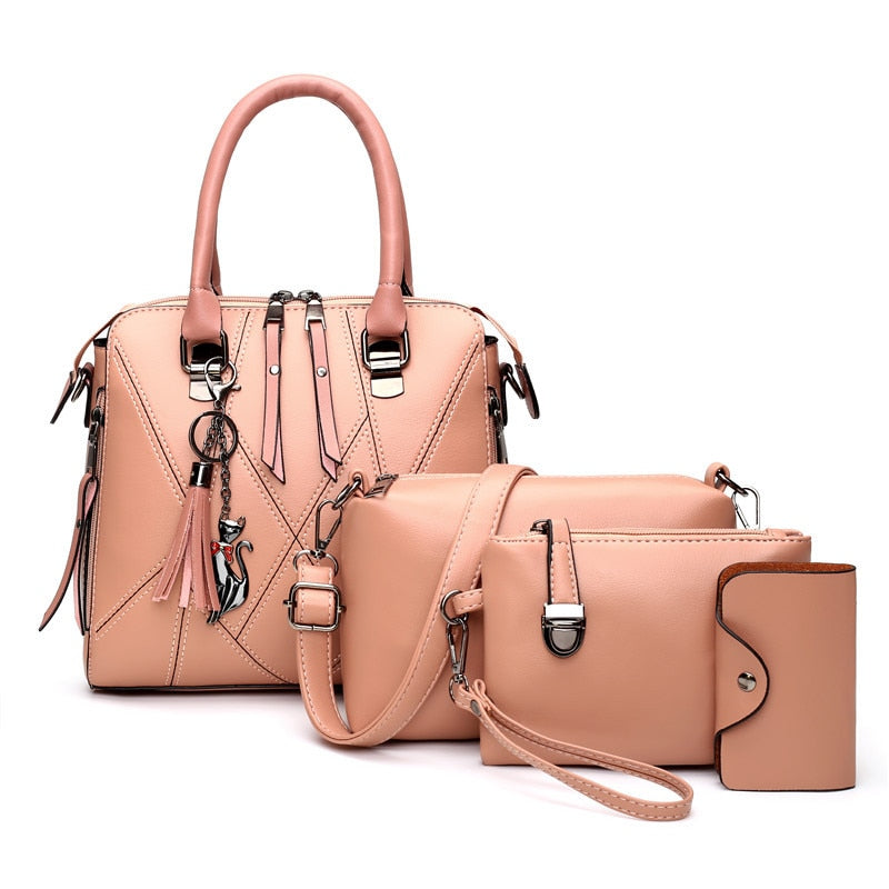 4 Piece Purse Set ERIN The Store Bags Pink 