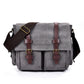 Large Vintage Canvas Messenger Bag ERIN The Store Bags Gray 