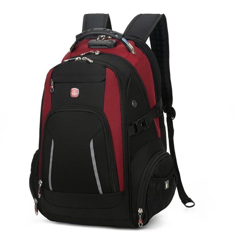 Backpack With Locking Compartment The Store Bags Red 