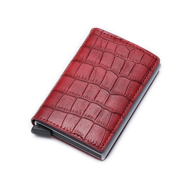 RFID Leather Card Holder ERIN The Store Bags Red 