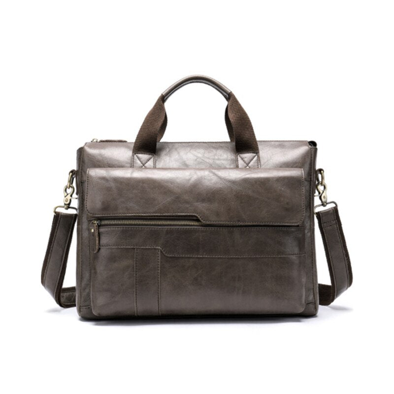 Professional Leather 2 Pocket Laptop Briefcase The Store Bags 