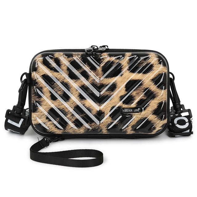 Mini Suitcase Crossbody Bag ERIN The Store Bags Leopard print 